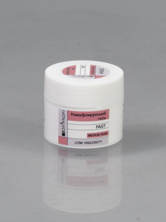 Гель камуфлирующий для ногтей Medium Rose Fast Sofiprofi CAMOUFLAGE GEL, 15 мл